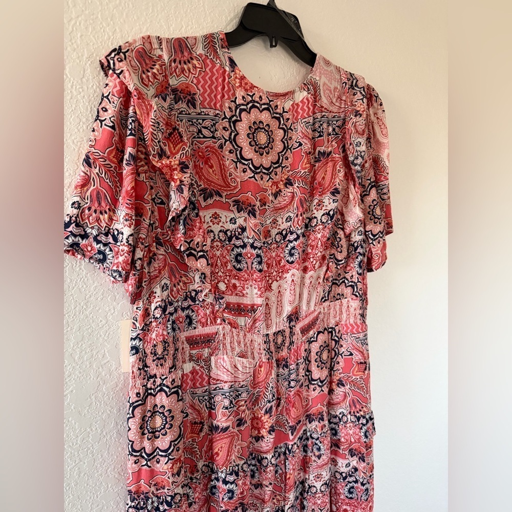 Nurture By Westbound Chic Floral Midi Dress in Size-2X - Picture 3 of 11